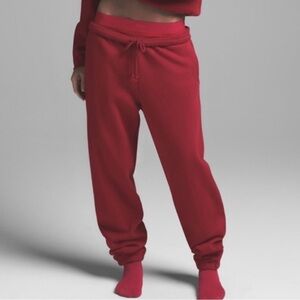 SKIMS Cotton Fleece Classic Jogger Small Brick NWT